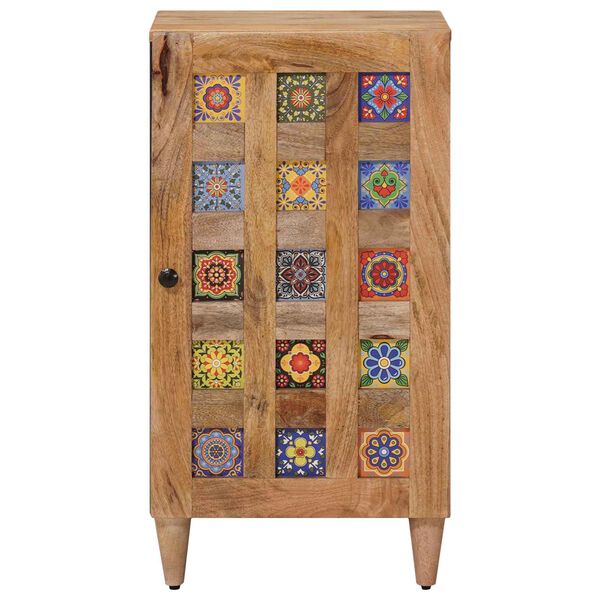 vidaXL Buffet Natural 40 x 33,5 x 75 cm Madeira de manga maci&ccedil;a