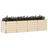 vidaXL Floreira Ivory 240 x 80 x 75 cm A&ccedil;o