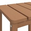vidaXL Mesa de jardim Adirondack 38x38x46 cm PEAD castanho