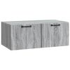 vidaXL Gabinete de TV de Parede Sonoma Cinzento 78,5 x 41 x 30 cm