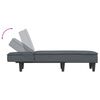 vidaXL Chaise longue veludo cinzento-escuro