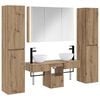 vidaXL Conjunto de M&oacute;veis para Banheiro 6 pcs Carvalho Arttisan