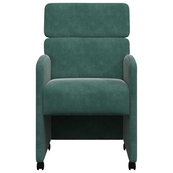vidaXL Cadeiras de Jantar 2 pcs Verde-escuro 58 x 65 x 98 cm Veludo