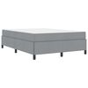 vidaXL Cama Box Cinzento-claro 140 x 200 cm tecido