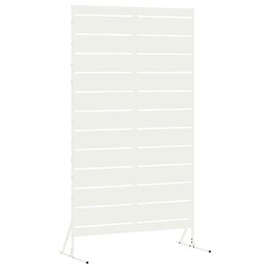 vidaXL Protetor de Privacidade Branco 100 x 50 x 180 cm A&ccedil;o