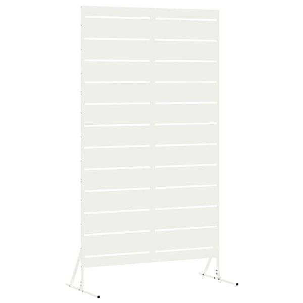 vidaXL Protetor de Privacidade Branco 100 x 50 x 180 cm A&ccedil;o
