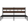 vidaXL Cama sem colch&atilde;o com cabeceira 183x213 cm carvalho castanho