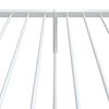vidaXL Estrutura de cama com cabeceira e p&eacute;s 80x200 cm metal branco