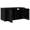 vidaXL Rack de TV Montado na Parede Carvalho preto 80 x 34.5 x 40 cm