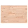 vidaXL Bancada para casa de banho 60x40x1,5 cm madeira de faia maci&ccedil;a