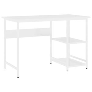 vidaXL Secret&aacute;ria de computador 105x50x72 cm MDF e metal branco