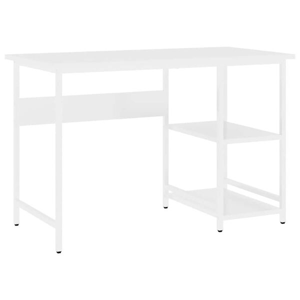 vidaXL Secret&aacute;ria de computador 105x50x72 cm MDF e metal branco