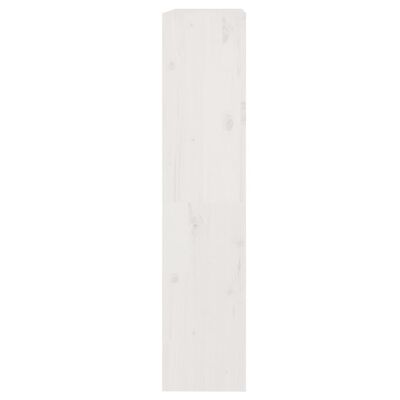 vidaXL Estante/divisória 80x30x135,5 cm madeira de pinho maciça branco