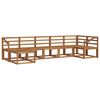 vidaXL Conjunto de Sof&aacute;s para Exterior 7 pcs Natural