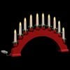 vidaXL Arco de Velas de Natal com 10 Velas LED 3 pcs Vermelho