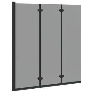 vidaXL Enclosure de Chuveiro Preto 130 x 138 cm Vidro ESG e Alum&iacute;nio