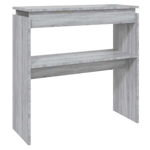 vidaXL Mesa consola 80x30x80 cm derivados de madeira cinzento sonoma
