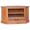 vidaXL Arm&aacute;rio p/ TV de canto 80x40x49 cm madeira de mogno maci&ccedil;a