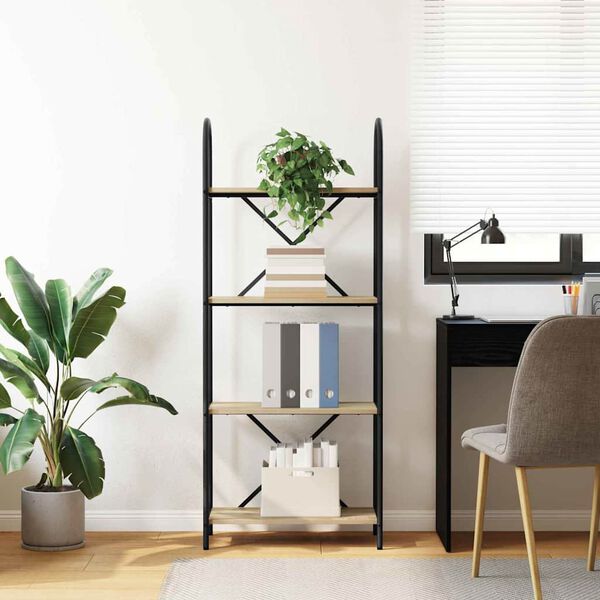 vidaXL Estante Carvalho Sonoma 60 x 30 x 146 cm Madeira processada