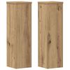 vidaXL Suportes p/ plantas 2 pcs 17x17x60 cm derivados madeira