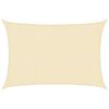vidaXL Para-sol estilo vela 160 g/m&sup2; 2x3 m PEAD cor creme