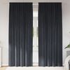 vidaXL Cortinas opacas 2 pcs Cinza Escuro 140 x 245 cm Veludo