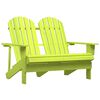 vidaXL Cadeira de jardim Adirondack 2 lugares abeto maci&ccedil;o verde