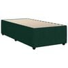 vidaXL Cama com molas/colch&atilde;o 90x190 cm veludo verde-escuro
