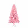vidaXL Árvore de Natal com 150 LEDs com suporte Rosa 150 cm PVC