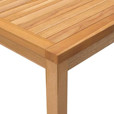 vidaXL Mesa de jantar p/ jardim 110x110x77 cm madeira de teca maciça