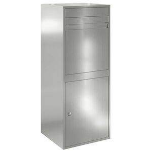 vidaXL Caixa para entrega de pacotes Prateado 41 x 38 x 103 cm