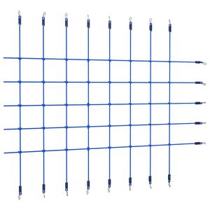 vidaXL Rede de escalada 200x150 cm azul