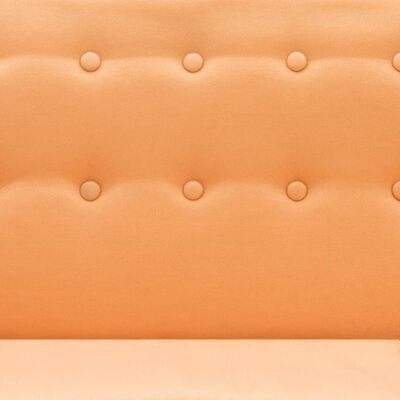 vidaXL Sofá em tecido c/ forma de L 171,5x138x81,5 cm laranja