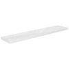 vidaXL Prateleiras de parede suspensas 2 pcs 120x23,5x3,8cm MDF branco