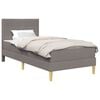 vidaXL Estrutura da Cama 90 x 200 cm Cinzento-acastanhado