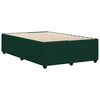 vidaXL Estrutura de cama com colch&atilde;o verde escuro 120x190 cm Veludo