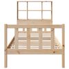 vidaXL Cama com estante sem colch&atilde;o 90x190 cm pinho maci&ccedil;o