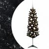 vidaXL &Aacute;rvore de Natal artificial estreita com bolas 120 cm 150 LED