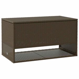 vidaXL Caixa para almofad&otilde;es de exterior 100x55x55,5 cm vime PE