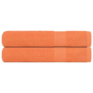 vidaXL Toalhas de sauna FROGN 2 pcs 80x200 cm 360 g/m&sup2; laranja