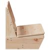 vidaXL Cadeiras de jardim 2 pcs 60x64x70,5 cm pinho maci&ccedil;o