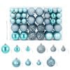 vidaXL Enfeites de Natal 100 pcs 3 / 4 / 6 cm turquesa
