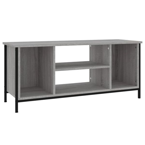 vidaXL M&oacute;vel de TV 102x35x45 cm derivados de madeira cinzento sonoma