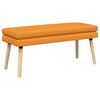 vidaXL Banco de Camadas Duplas Amarelo Escuro 110 x 40 x 47 cm Tecido
