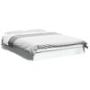 vidaXL Estrutura de cama 135x190 cm derivados de madeira branco