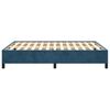vidaXL Estrutura de cama sem colchão 140x190 cm veludo azul-escuro
