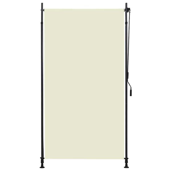 vidaXL Estore de rolo para exterior 120x270 cm creme