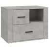 vidaXL Mesa de cabeceira 60x36x45 cm derivados madeira cinza cimento