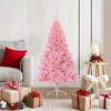 vidaXL &Aacute;rvore de Natal Artificial Pr&eacute;-iluminada Rosa 120 cm PVC