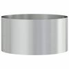 vidaXL Anel de Vaso 5 pcs Prateado 40 x 40 x 20 cm A&ccedil;o Galvanizado